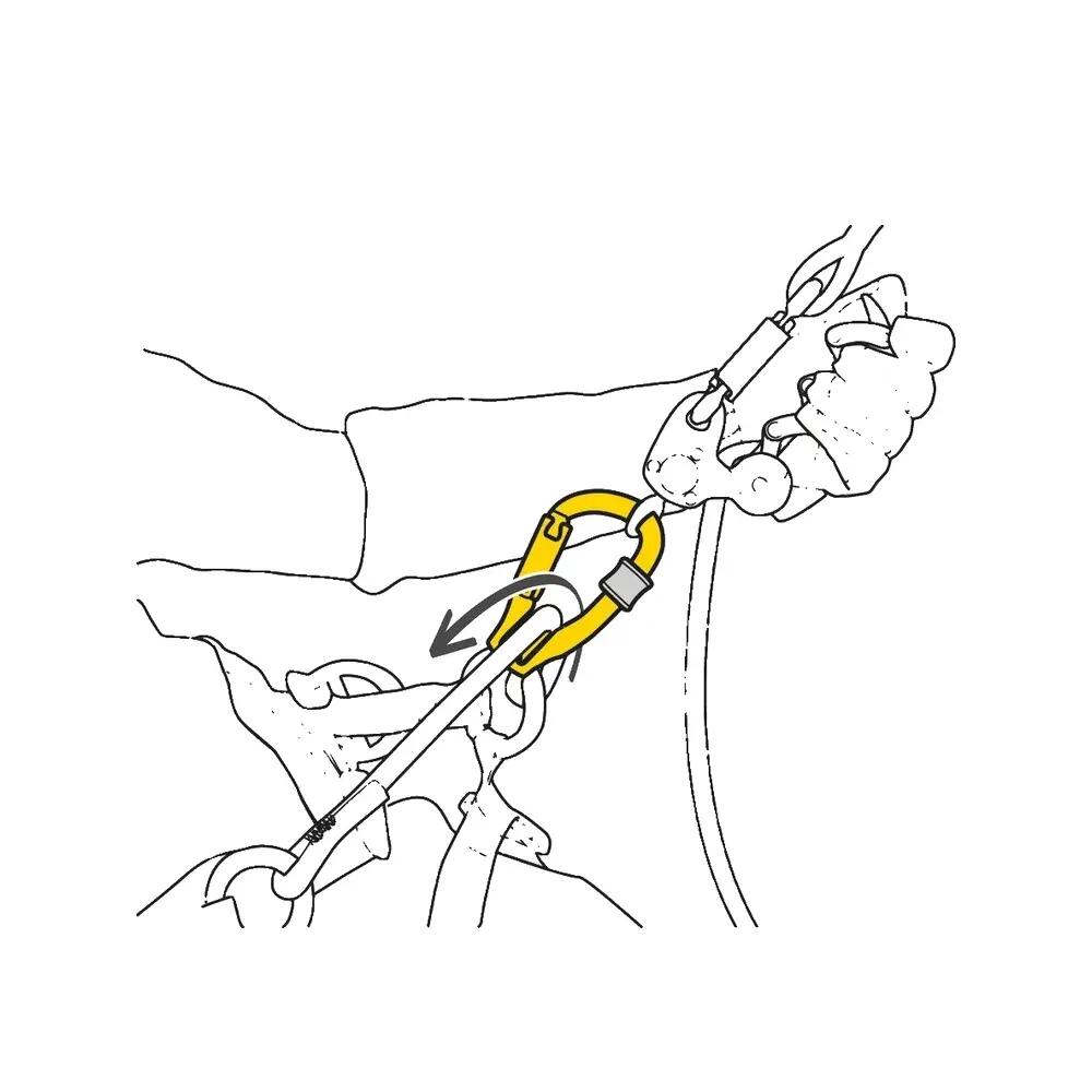 Poulie-mousqueton Petzl Rollclip Z, réa 38 mm, alu, compatible 7–13 mm 4/4