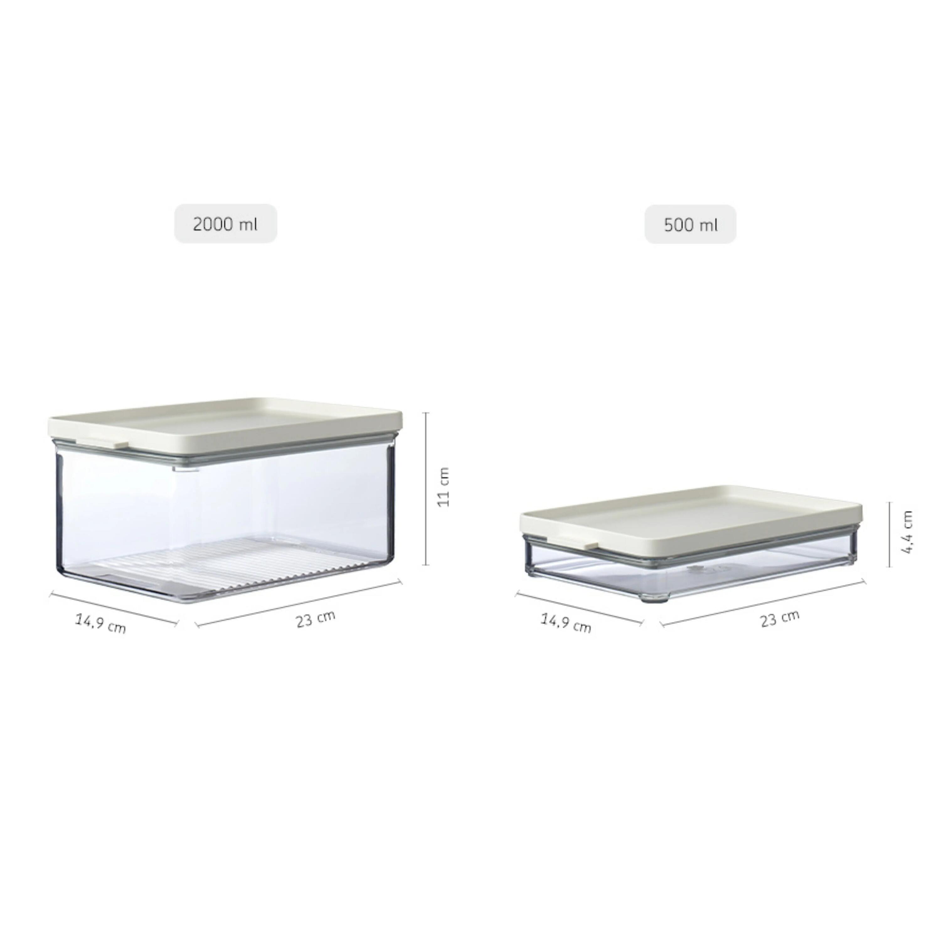 Mepal Omnia Kühlschrankdose set - Nordic white 3/6