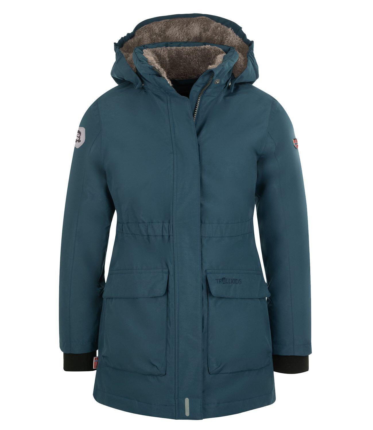 Alesund coat for girls mystic blue