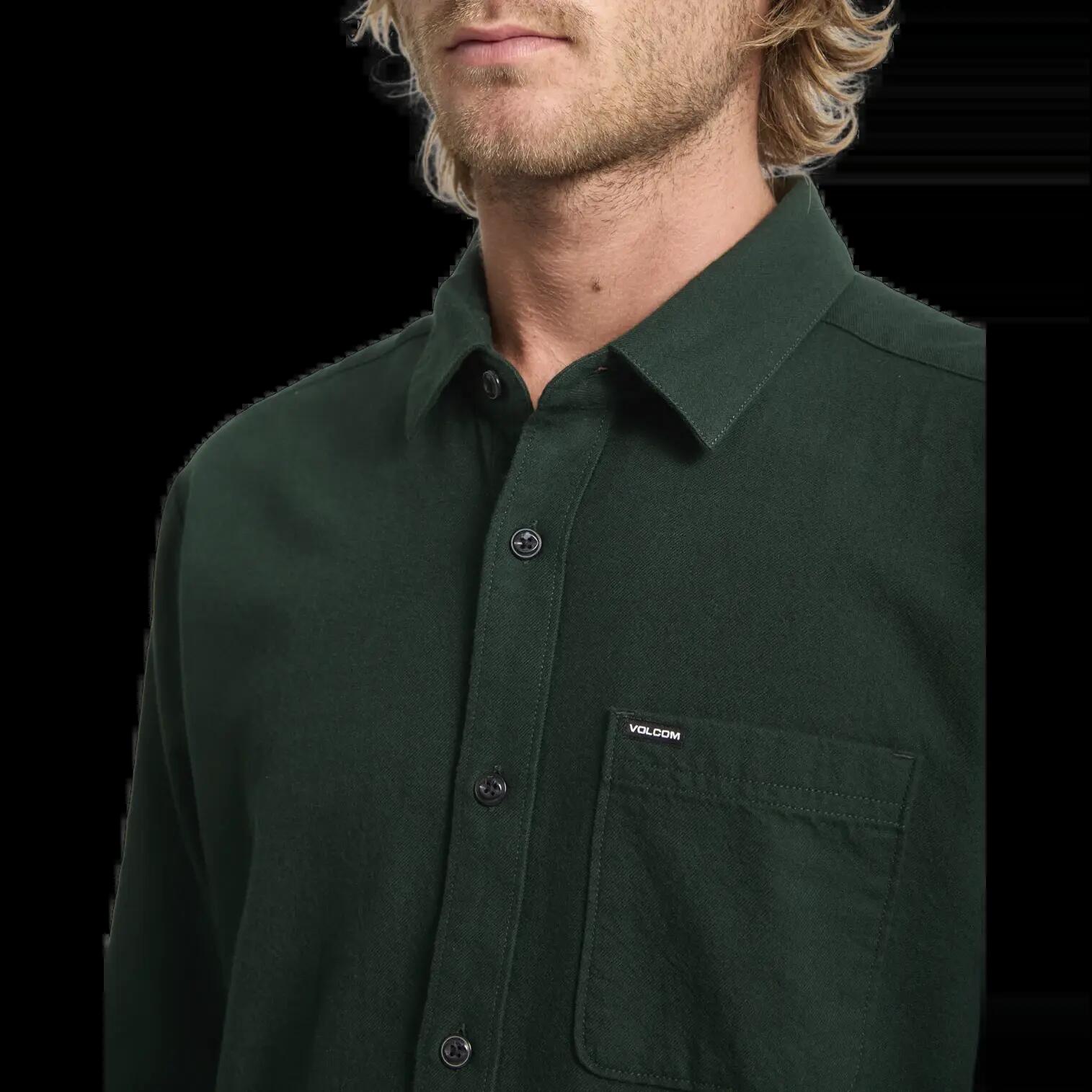 Chemise Volcom Caden Vert 3/8