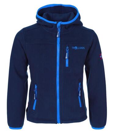 Veste polaire enfant Stavangar coupe-vent bleu marine / bleu clair