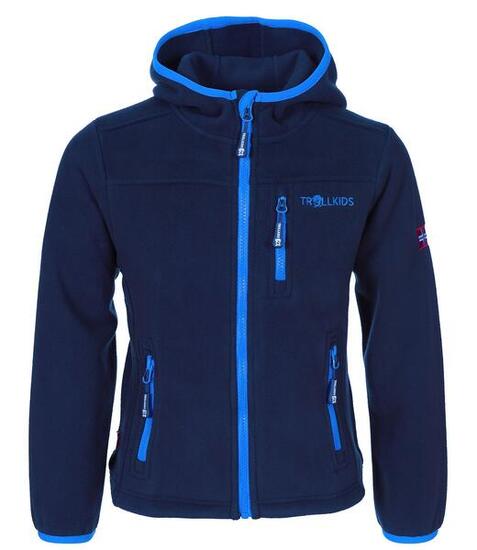 Veste polaire enfant Stavangar coupe-vent bleu marine / bleu clair
