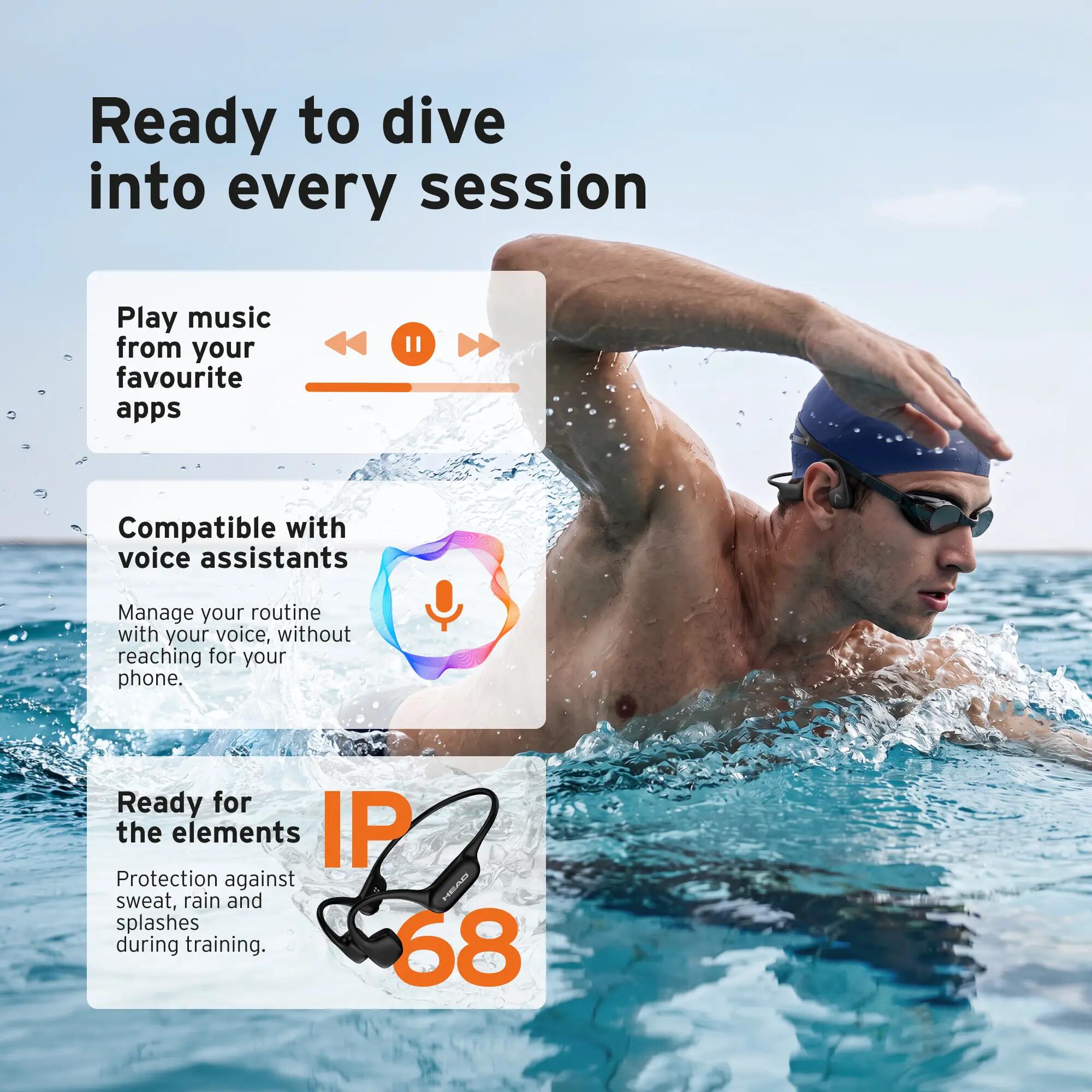 AquaMotion Pro Bone Conduction-koptelefoon 12/13