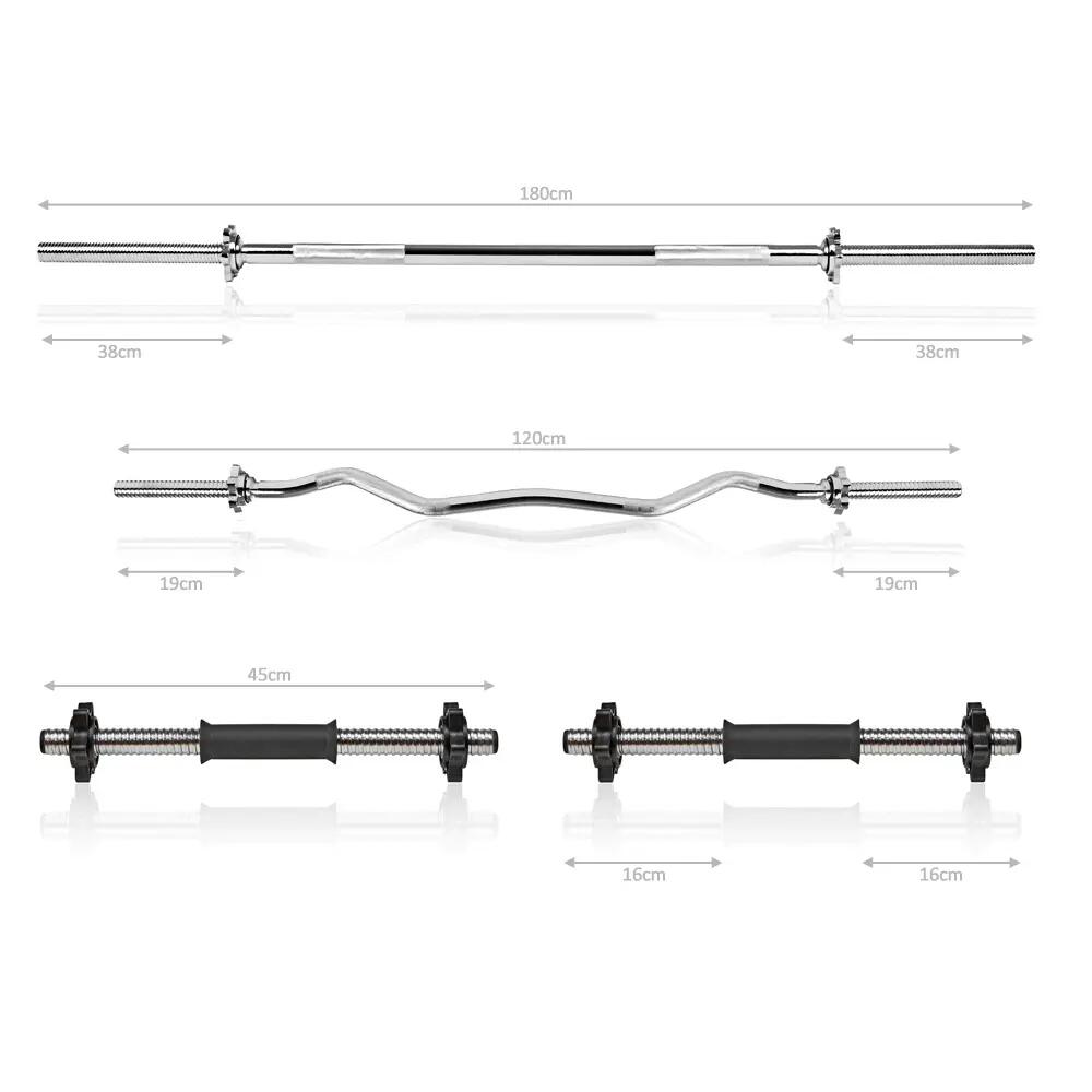Zestaw kulturystyczny Sapphire SG-104kg z ławką składaną XG35 obciążenia gryfy 4/7