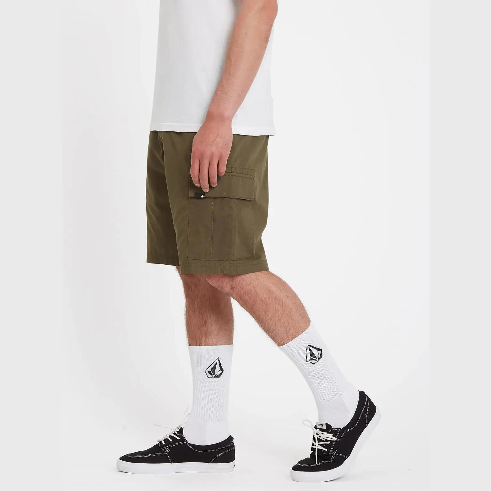 Calções Volcom March Cargo Verde 3/4