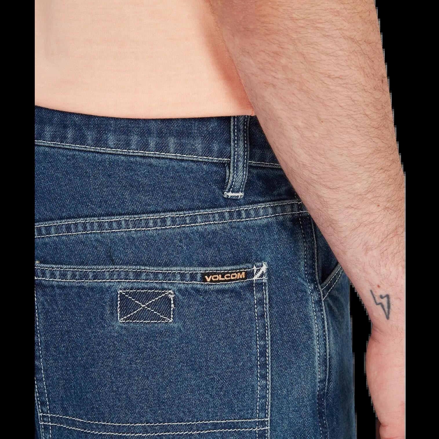 Calções Volcom Labored Denim Utility Azul índigo 6/7
