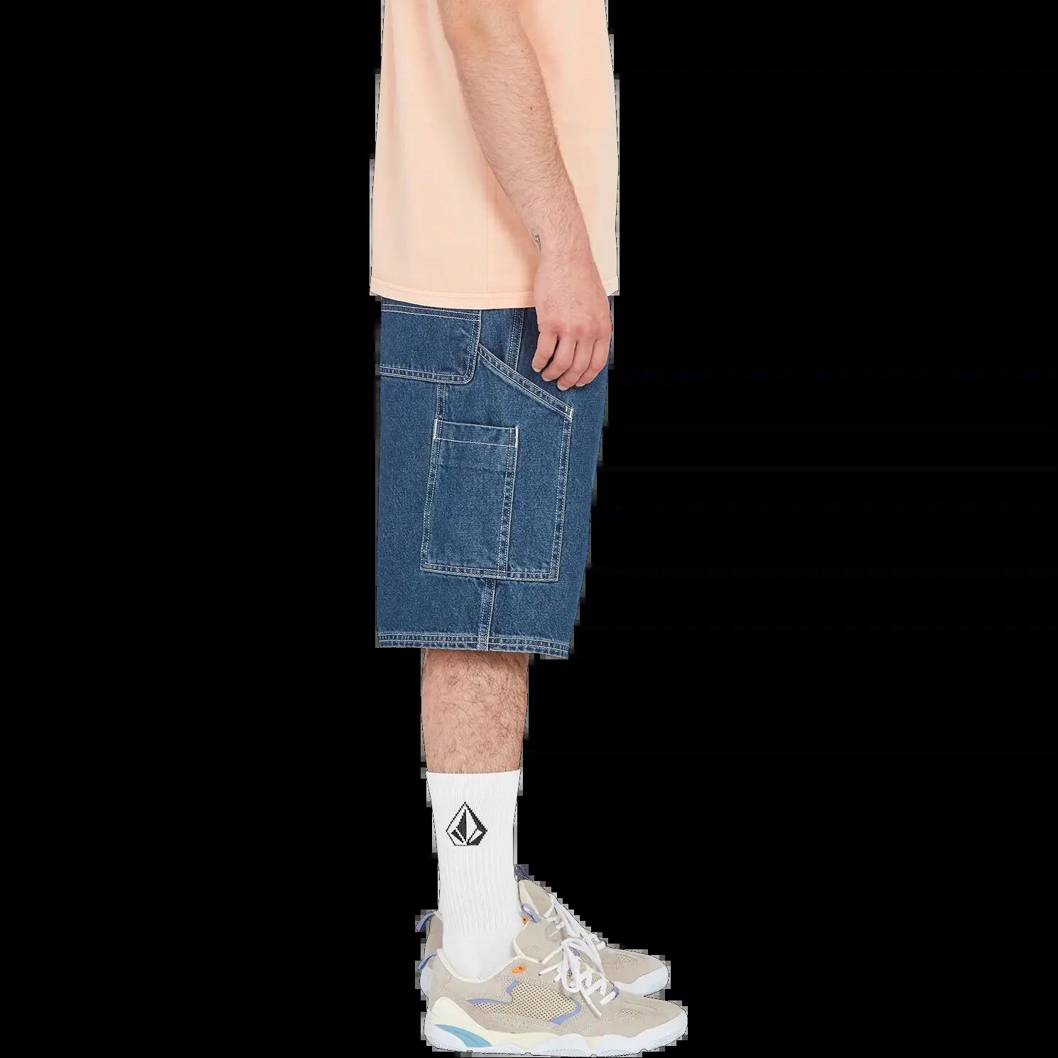Calções Volcom Labored Denim Utility Azul índigo 5/7