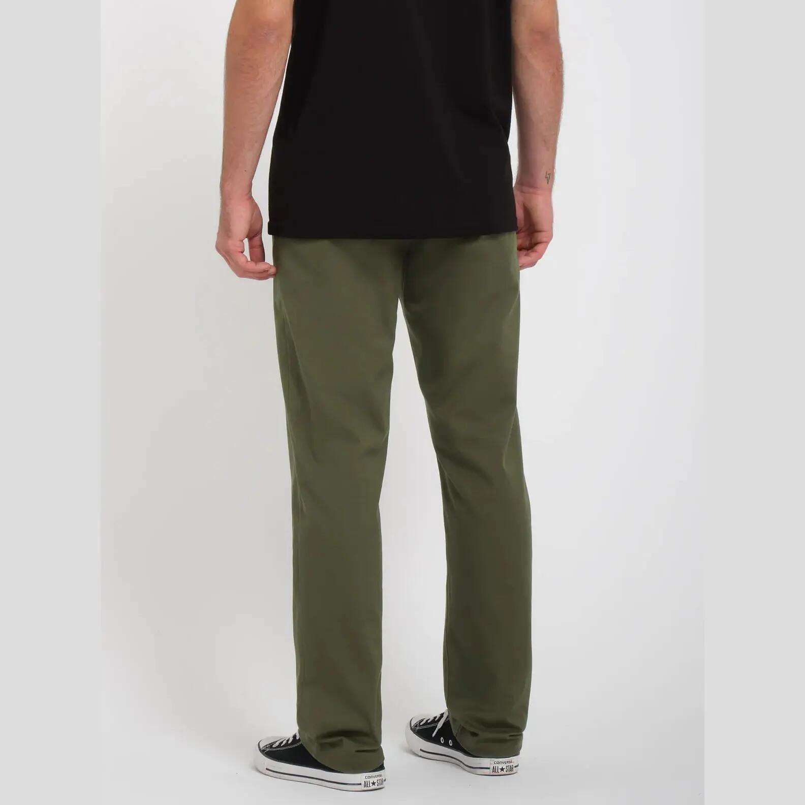 Pantalón Volcom Frickin Modern Stretch Verde Esquadrón L30 2/2