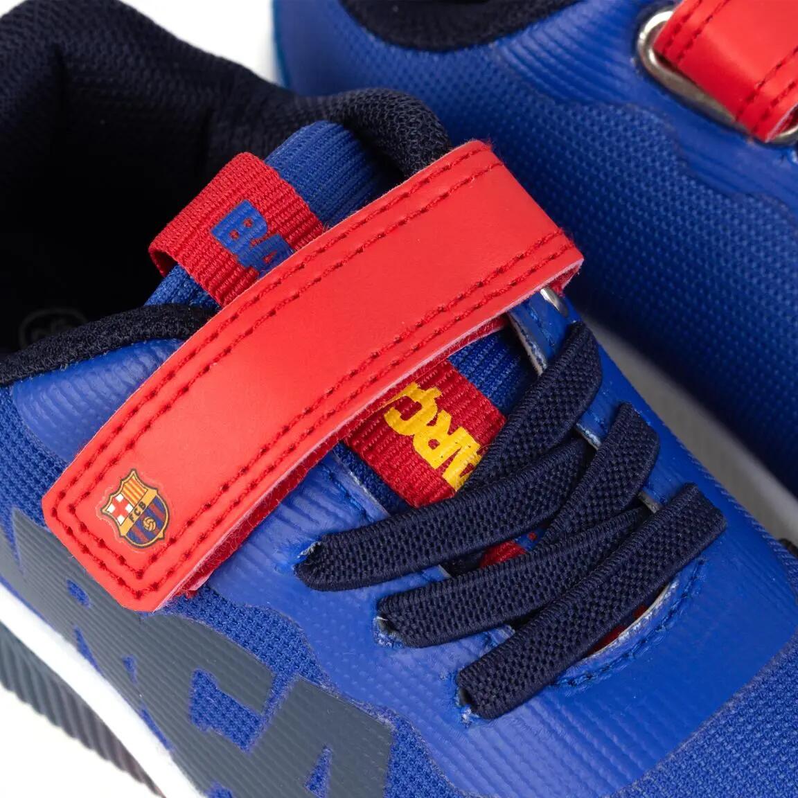 Turnschuhe mit Licht Kinder FC Barcelona mit Klett Blau 3/6