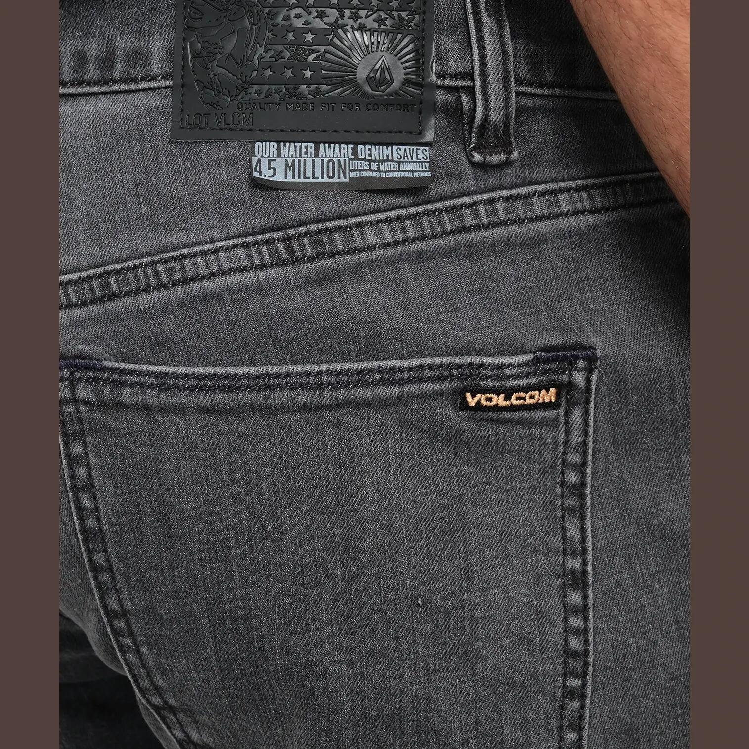 Calças Volcom Vorta Preto Cinza L32 6/7