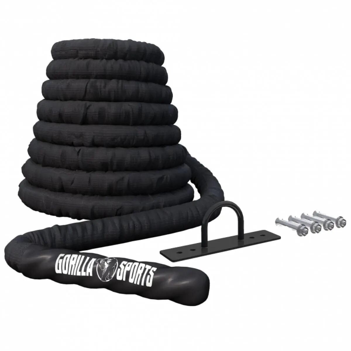 Corde ondulatoire Battle Rope GORILLA SPORTS nylon, plusieurs longueurs 7/7