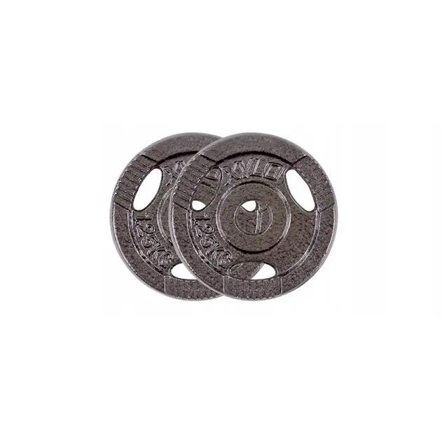 Zestaw kulturystyczny sztanga Sapphire Master 50kg talerze żeliwne gryfy stalowe 5/7