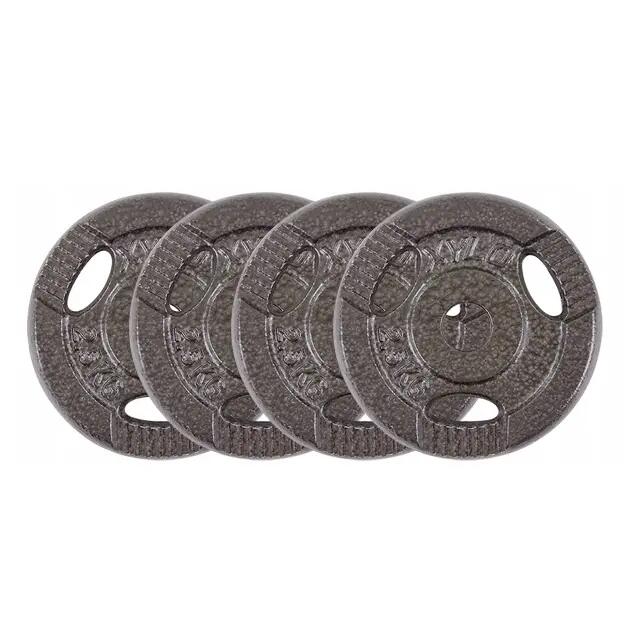 Zestaw kulturystyczny sztanga Sapphire Master 50kg talerze żeliwne gryfy stalowe 4/7