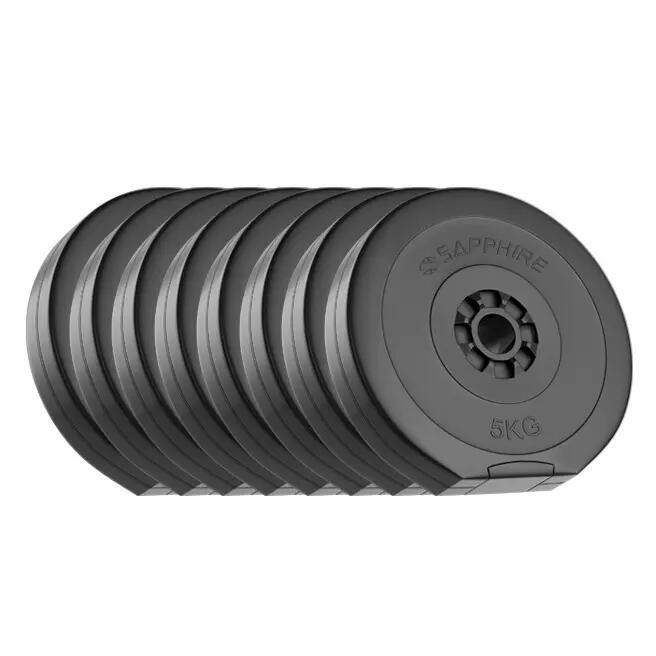 Zestaw kulturystyczny sztanga Sapphire SG-115kg talerze kompozytowe gryfy stalow 3/7