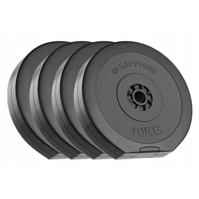Zestaw kulturystyczny sztanga Sapphire SG-115kg talerze kompozytowe gryfy stalow 2/7
