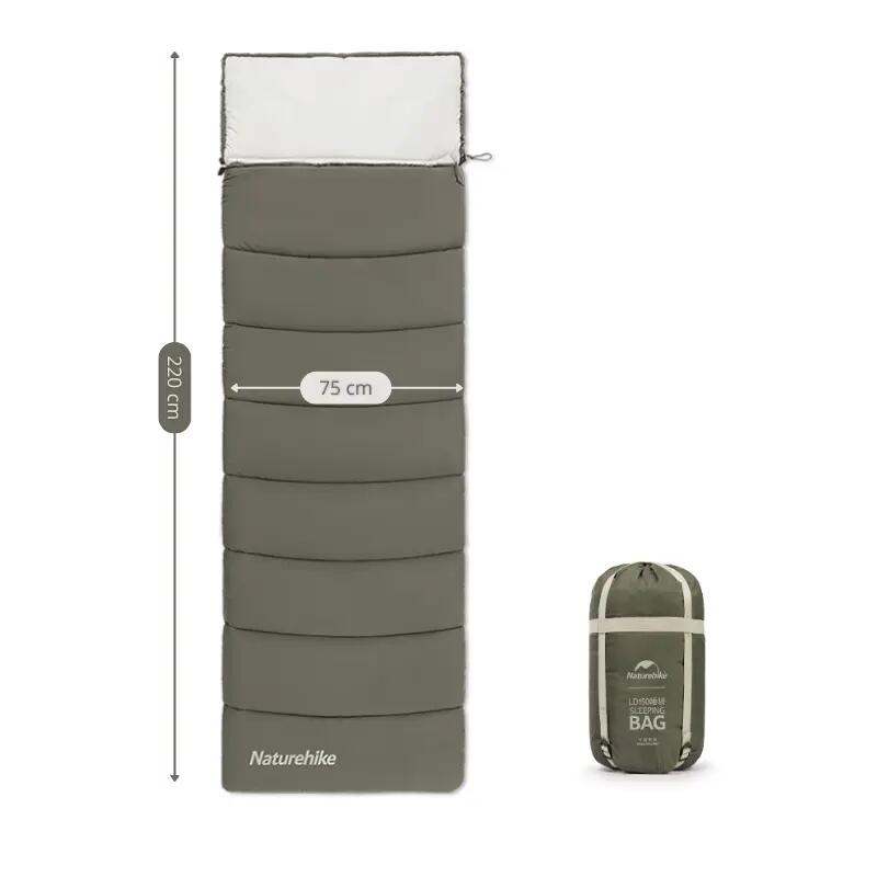 Sacco A Pelo Campeggio Ld250 Envelope 225x75cm verde 6/9