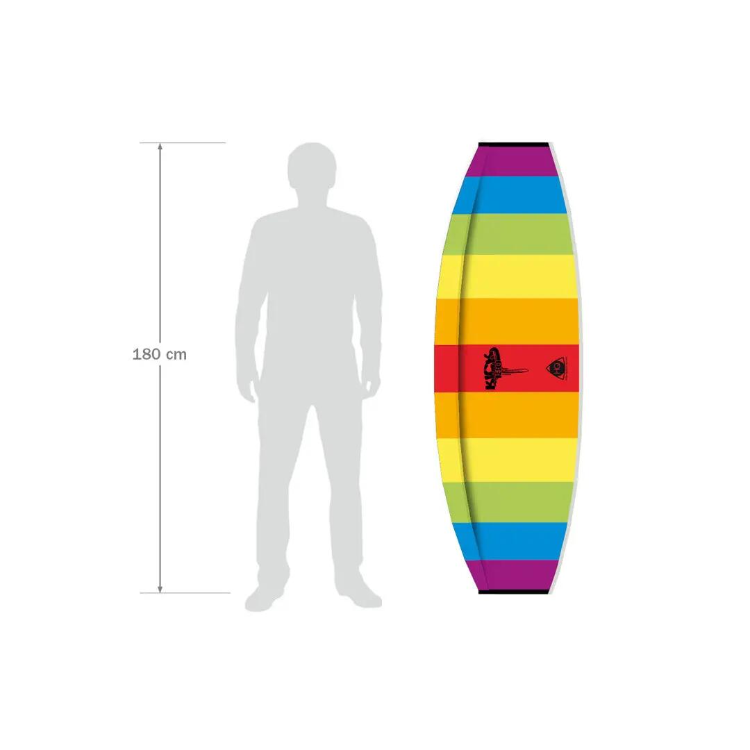 Materasso Aquilone HQ Kick 180 Aquilone a pelle singola 117664 Arcobaleno 8/9