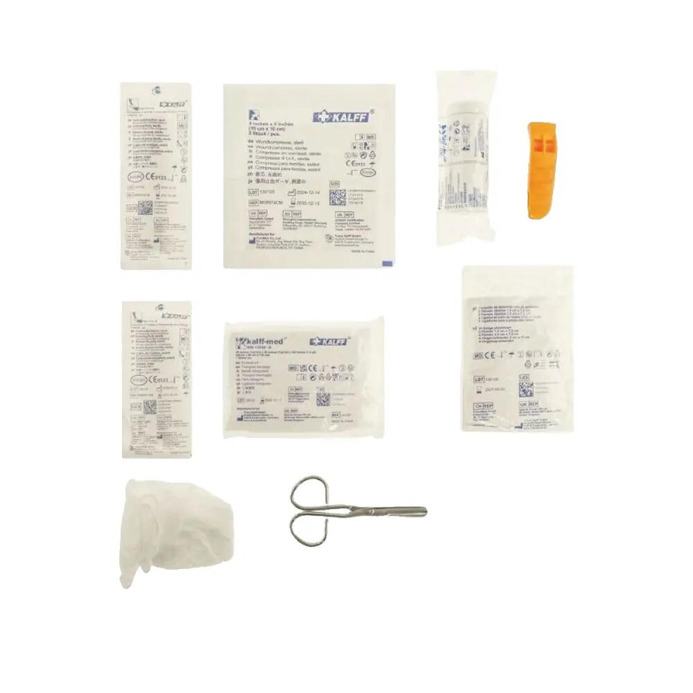 EHBO-tas - Reizen - Unisex - compacte set, goed gevuld - Zwart 3/4