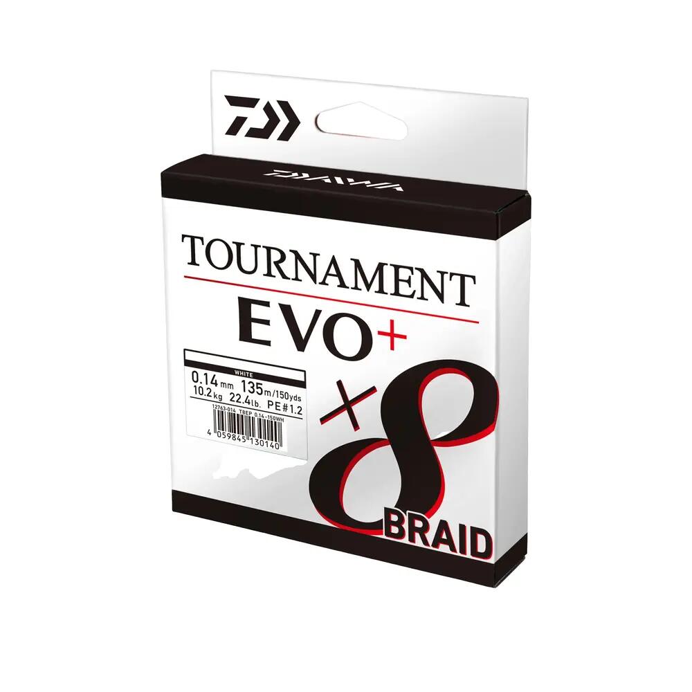 Lijn voor het vissen gevlochten Daiwa Tournament X8 EVO+ 135m Donkergroen 4/4
