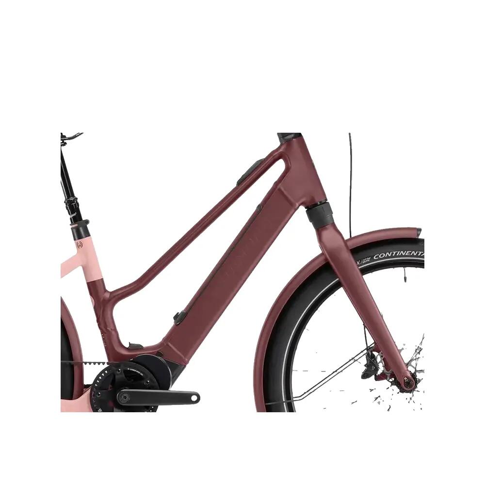 Bicicletta Winora Pure R5f MID 400Wh Rosso Velluto/Rosa Tan 4/9