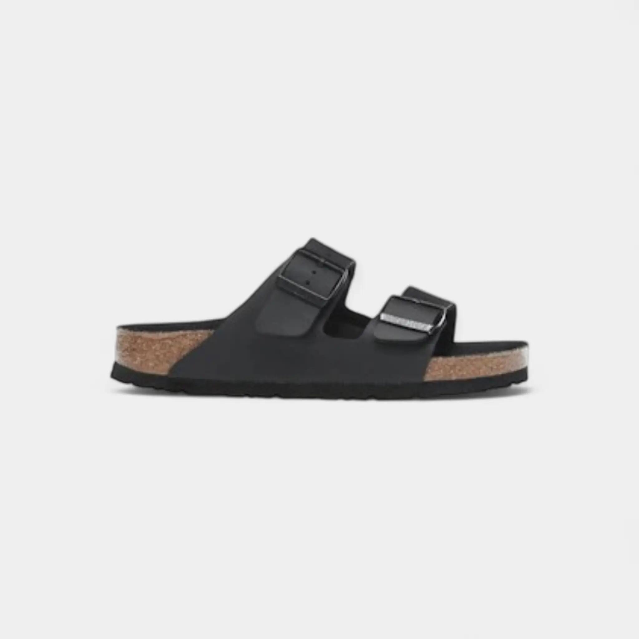 Birkenstock Arizona Birko-Flor Triple Black (Women's) 1/5