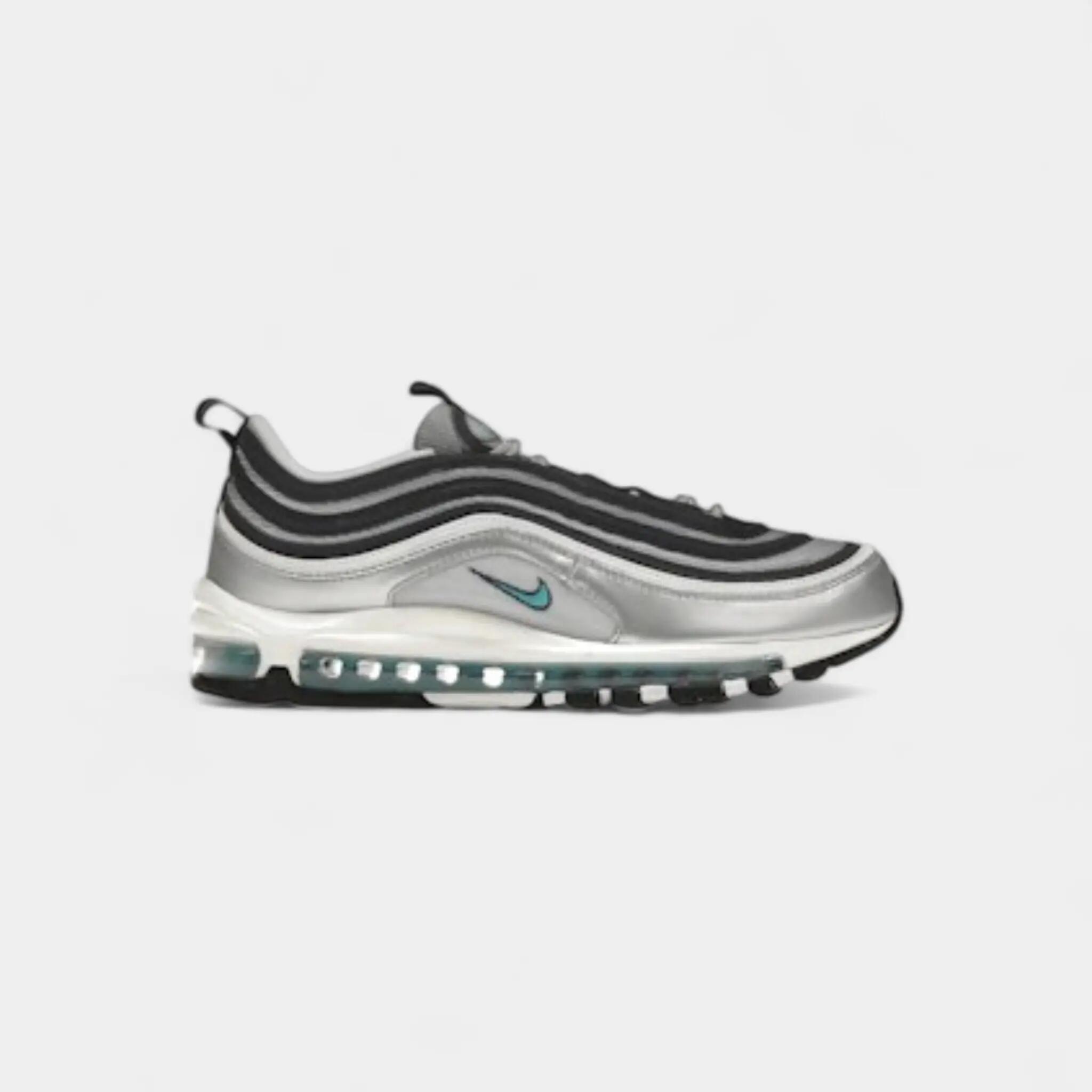 Nike Air Max 97 Metallic Silver Chlorine Blue (Women's) 1/2