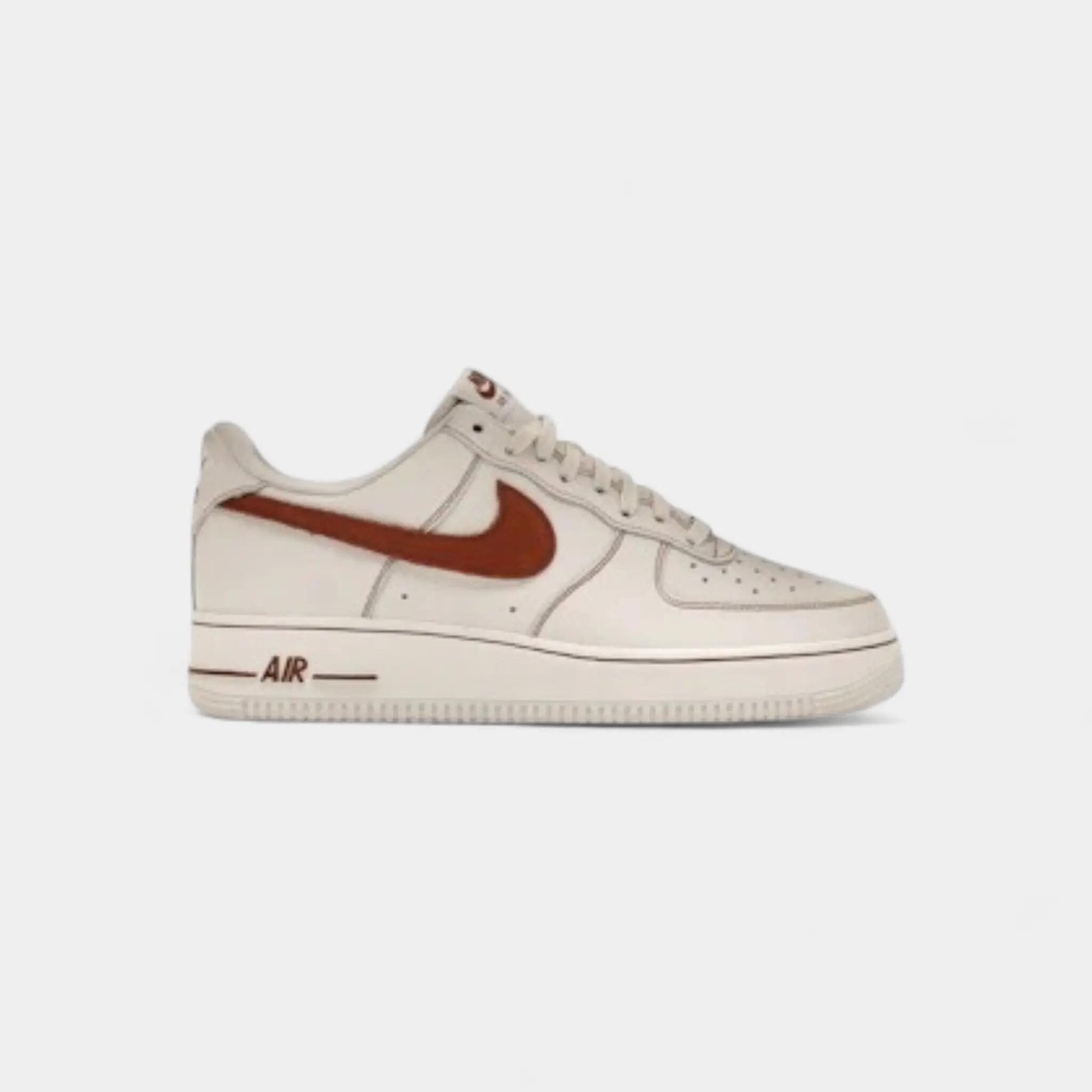 Nike Air Force 1 Low '07 LV8 Ivory Saddle Brown 1/4