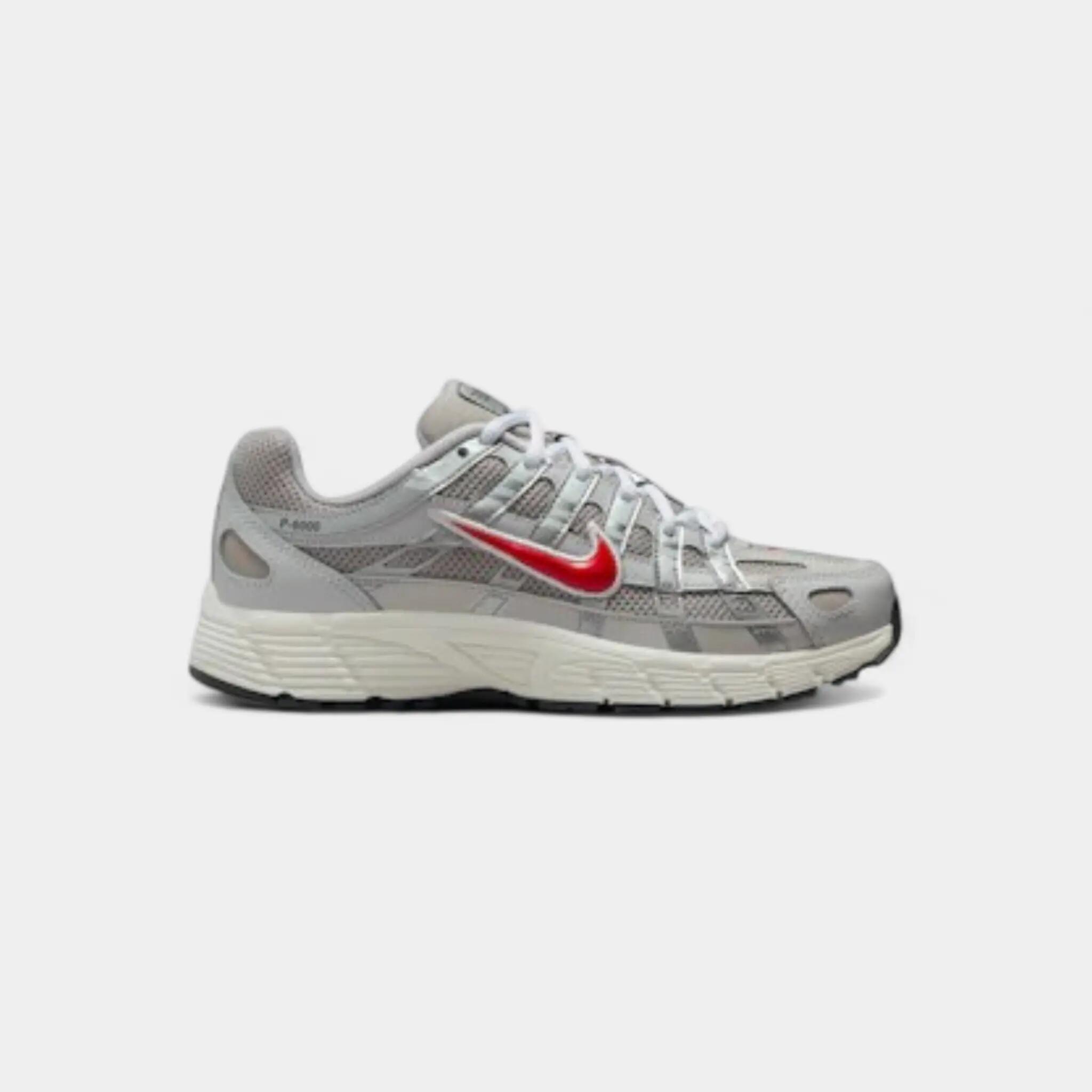 Nike P-6000 College Grey Phantom Fire Red (GS) 1/2