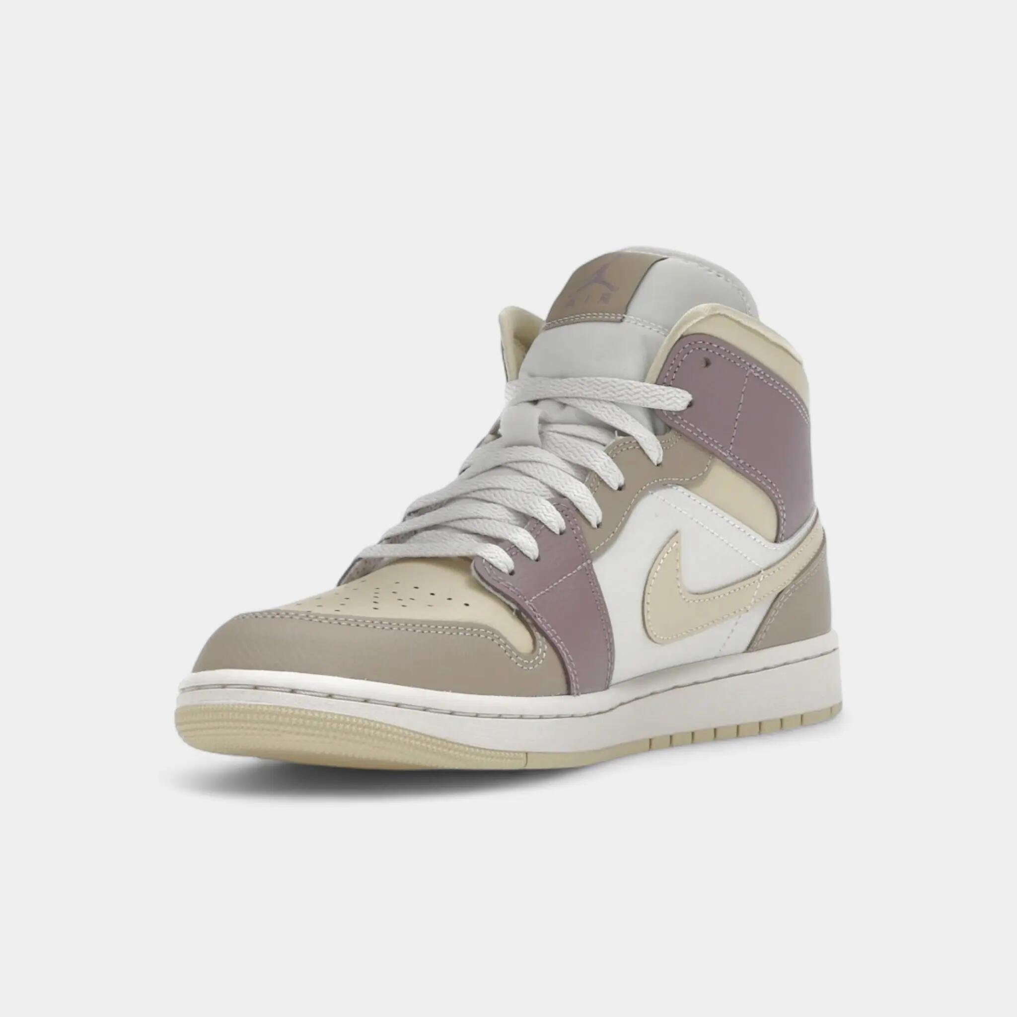 Jordan 1 Mid Light Orewood Brown Taupe Grey (Women's) 3/5