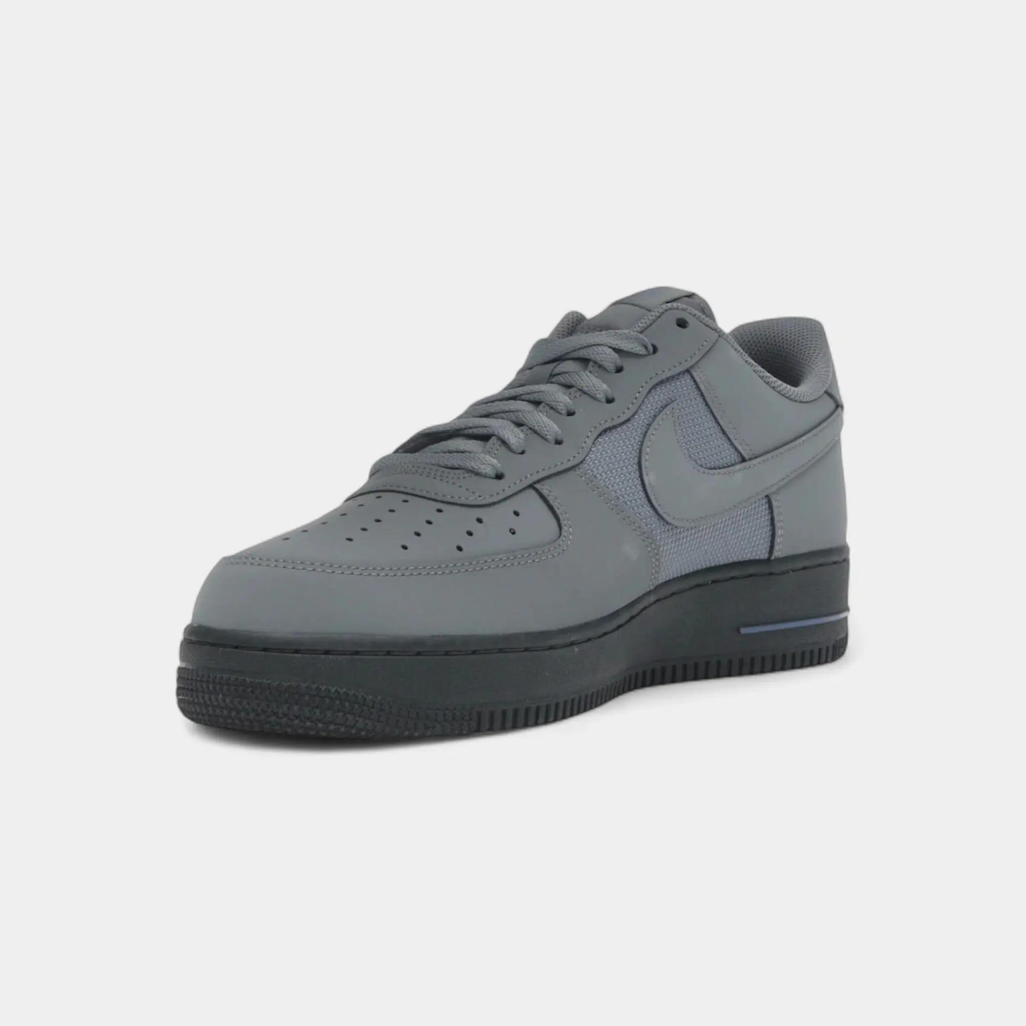 Nike Air Force 1 Low '07 LV8 Smoke Grey Anthracite Diffused Blue 3/4