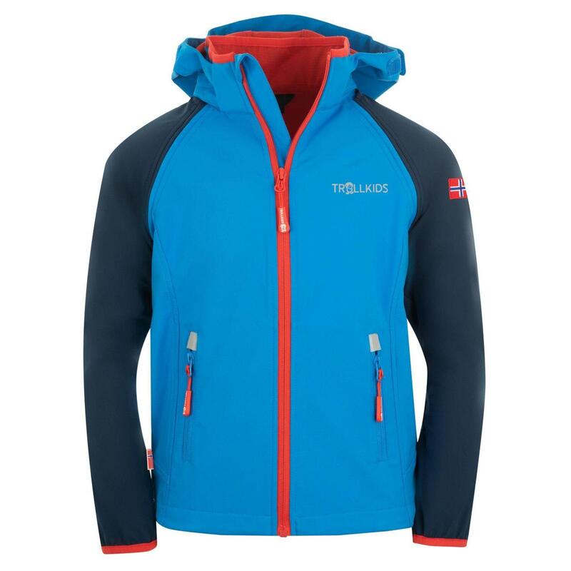 Veste Softshell Rondane pour enfants Hydrofuge Bleu marine / Bleu moyen / Rouge