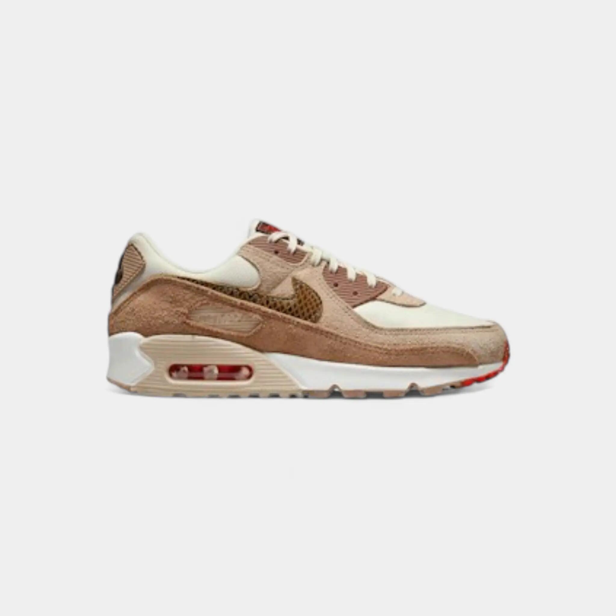 Nike Air Max 90 SE Pale Ivory Snakeskin Swoosh 1/2