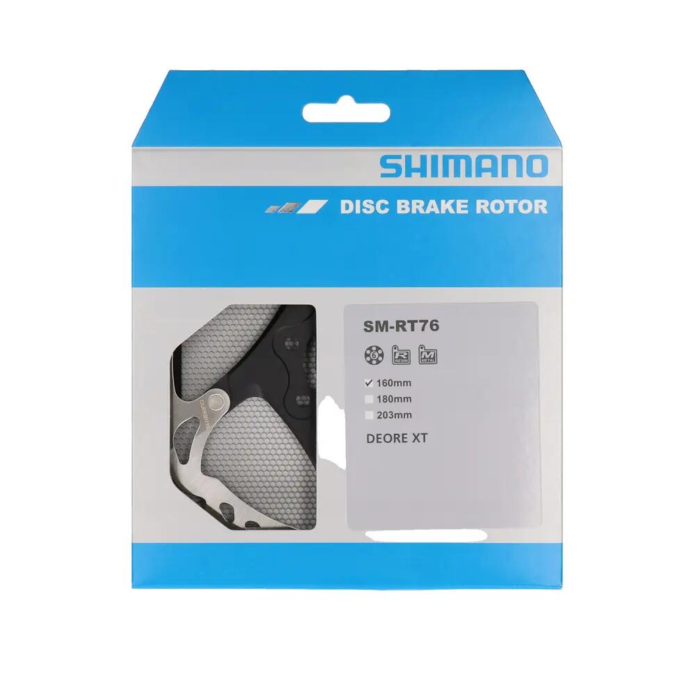 Shimano Deore SM-RT76 6-Bolt Rotor Black 160 mm 7/7