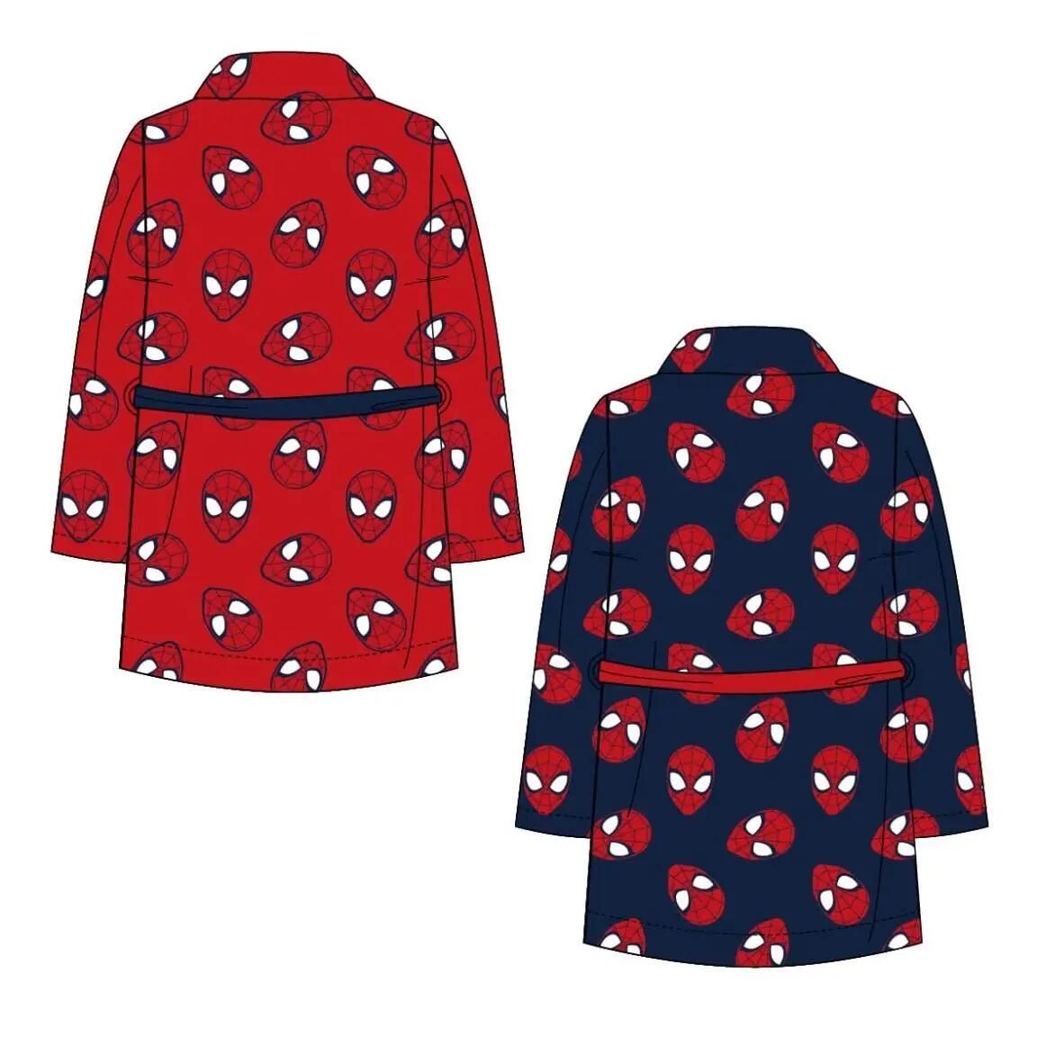 Kinderbadjas Spider-Man van coral fleece, marineblauw 2/2