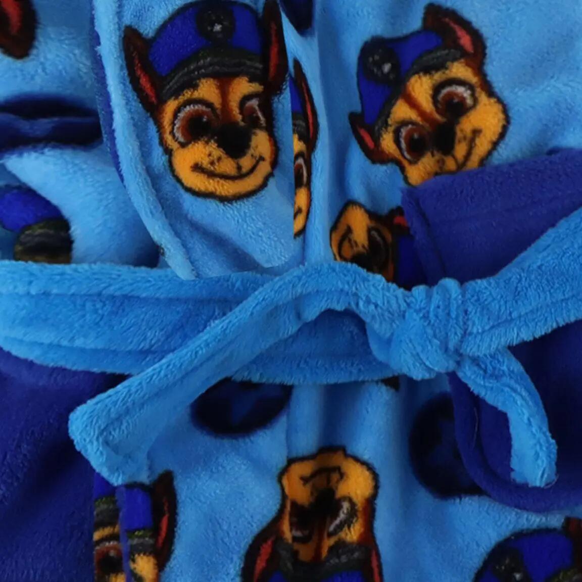 Peignoir Enfant PAW Patrol Coral Fleece avec Capuche et Ceinture Bleu 4/5