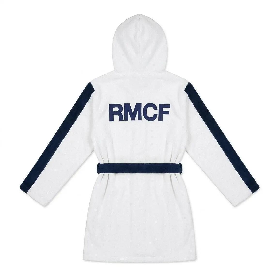 Peignoir Enfant Real Madrid Coral Fleece avec Capuche pour Bain Bleu Foncé 4/7