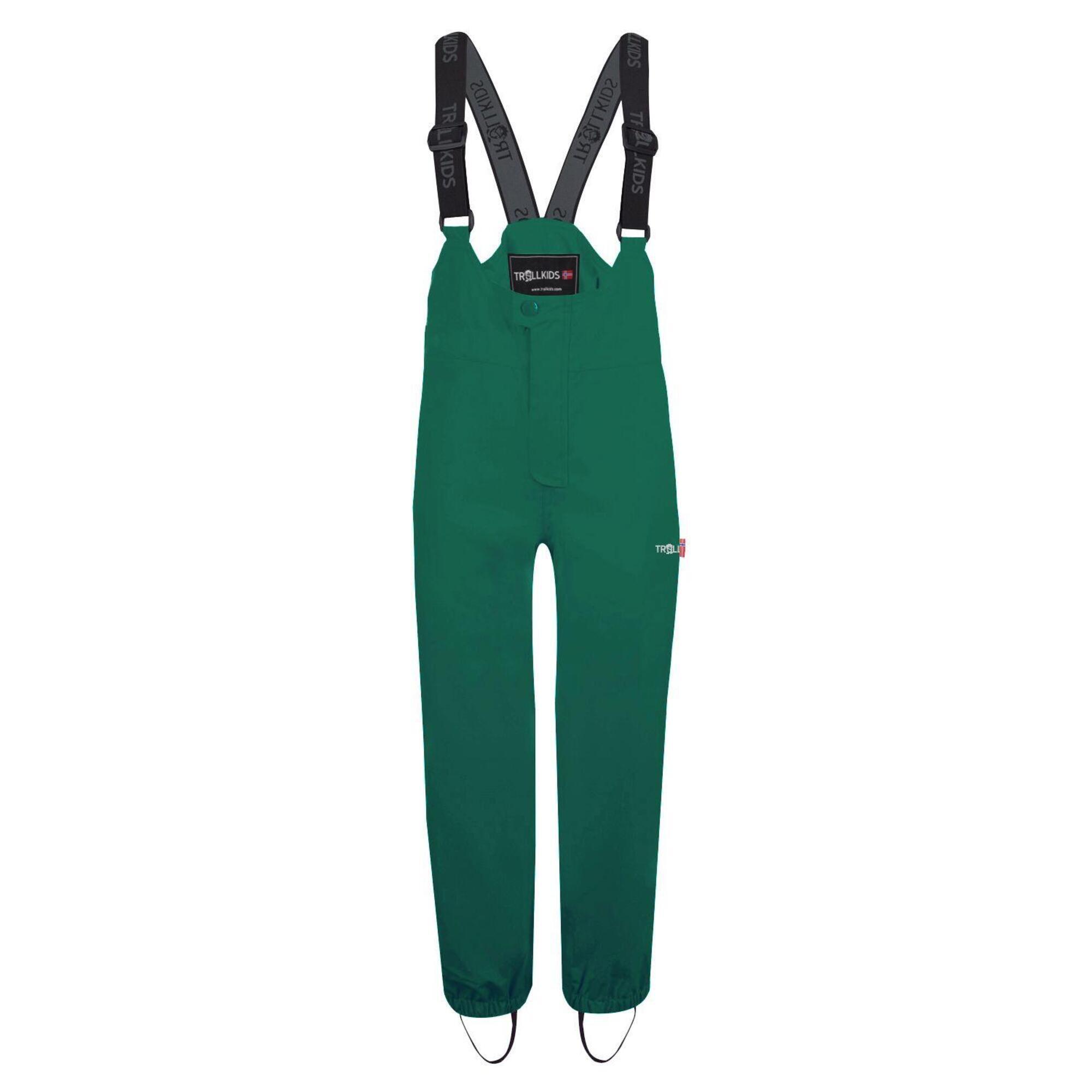 Odda pantaloni da trekking impermeabili per bambini Verde scuro / Verde chiaro