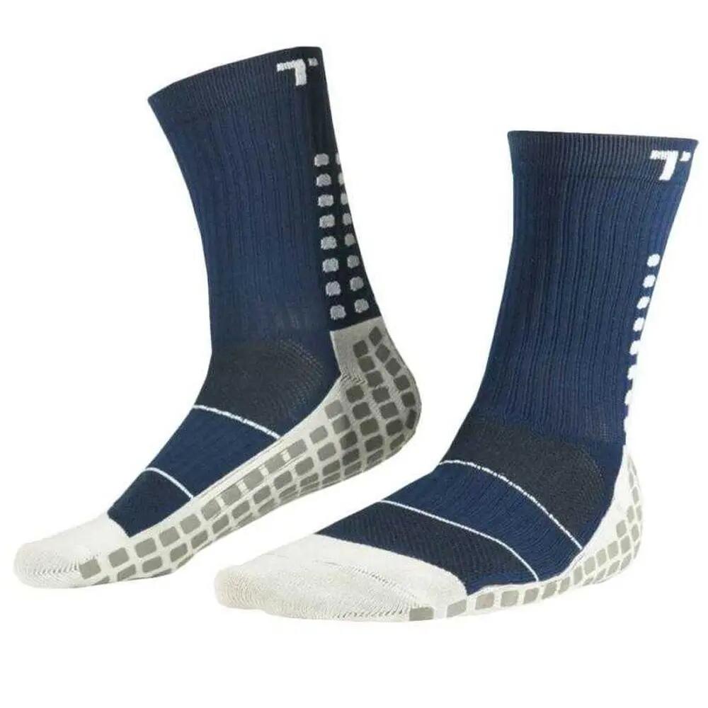 Unisex Adult 3.0 AntiSlip Football Socks (Navy Blue) 3/3