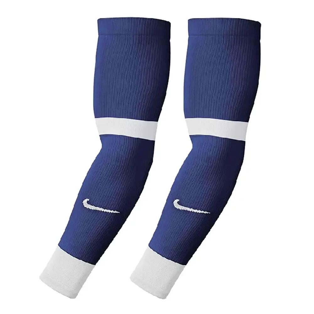 MatchFit Football Shin Guard Sleeves (Pack of 2) (Navy Blue) 2/3