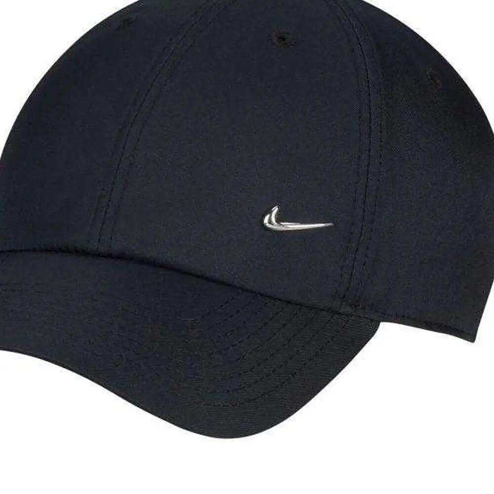 Cappellino Da Baseball Swoosh In Metallo Adulto Unisex Nike Club Nero 3/5