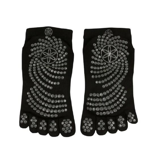 Zehensocken für HerrenDamen Unisex, Yoga Damen und Herren Schwarz