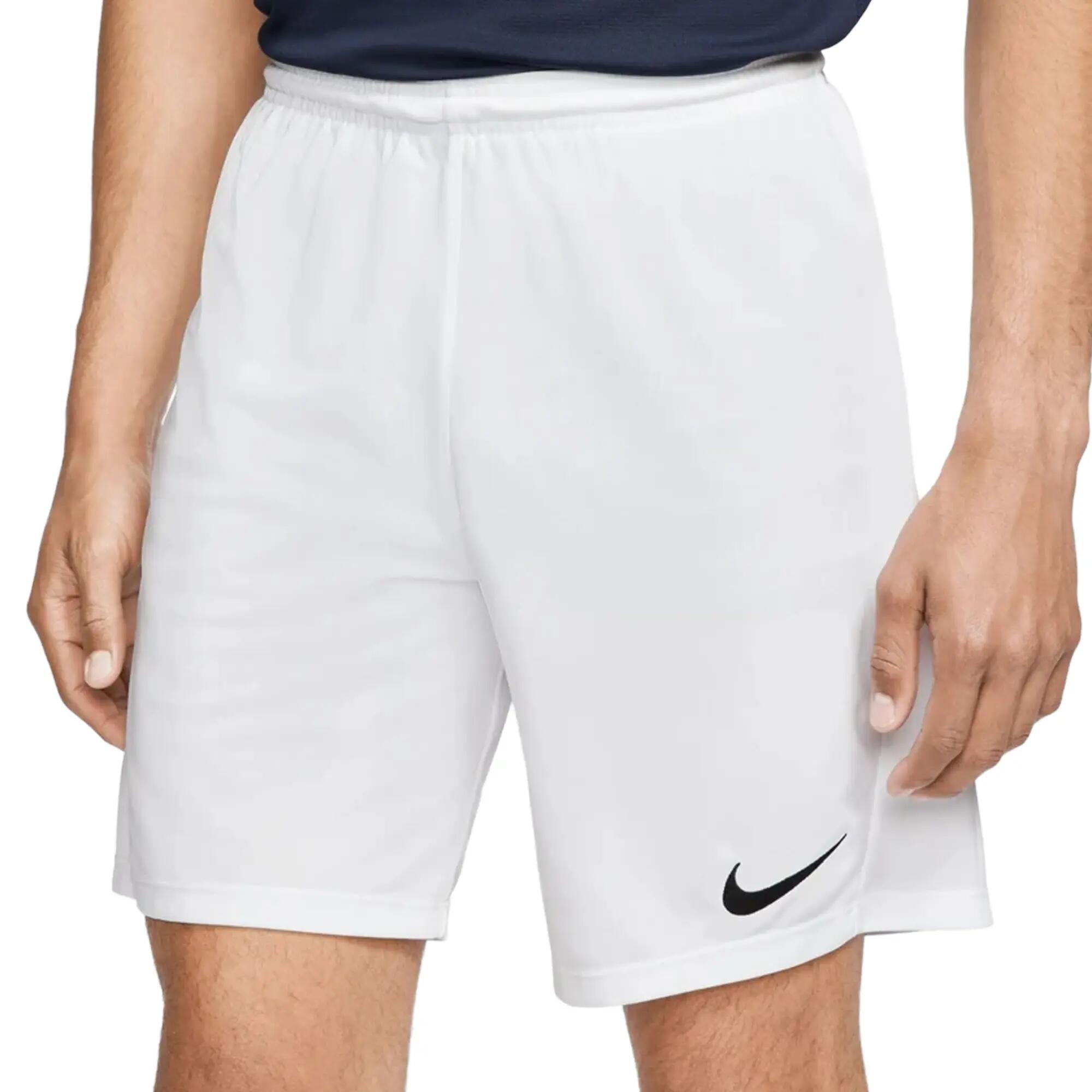 Mens Dry Park III Shorts (White) 4/4