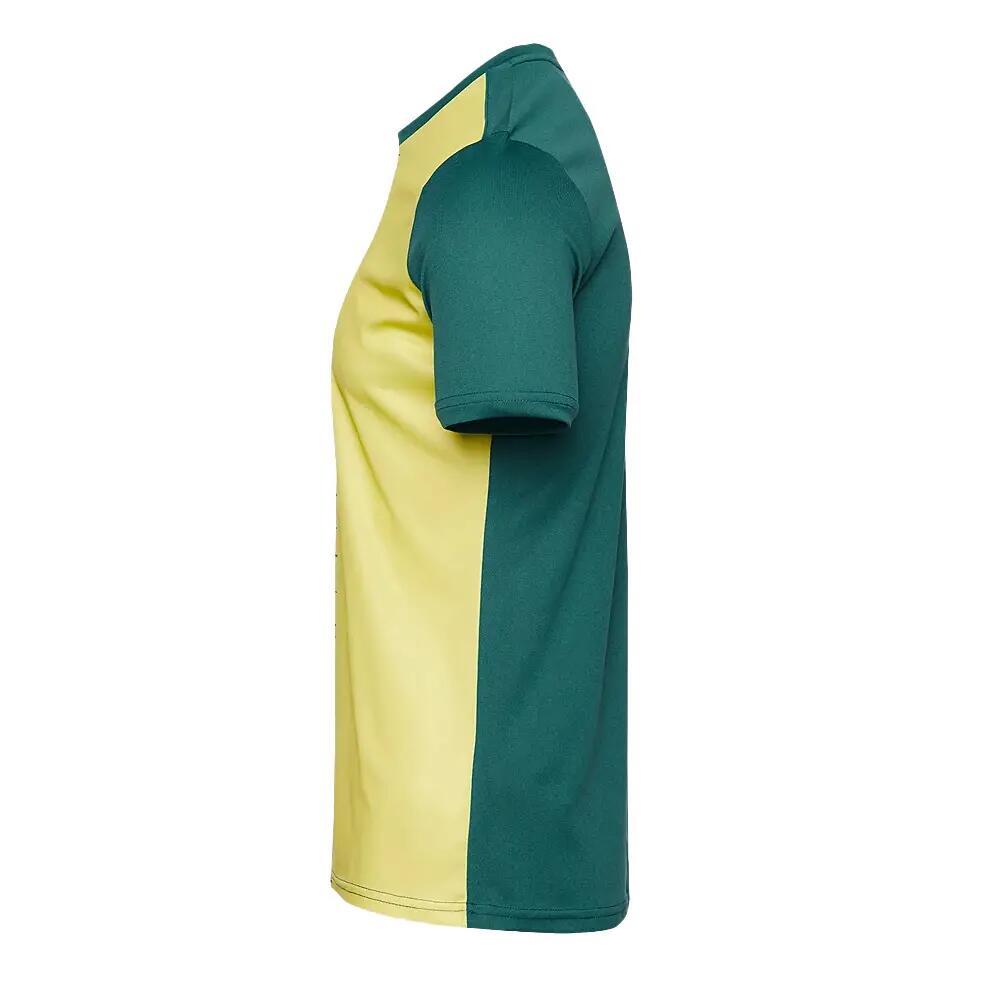 Camiseta City II Diseño Dividido Fútbol para Hombre Verde, Amarillo 3/7