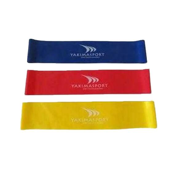 Lot De 3 Bande De Résistance Fitness (Jaune / Rouge / Bleu) Taille unique