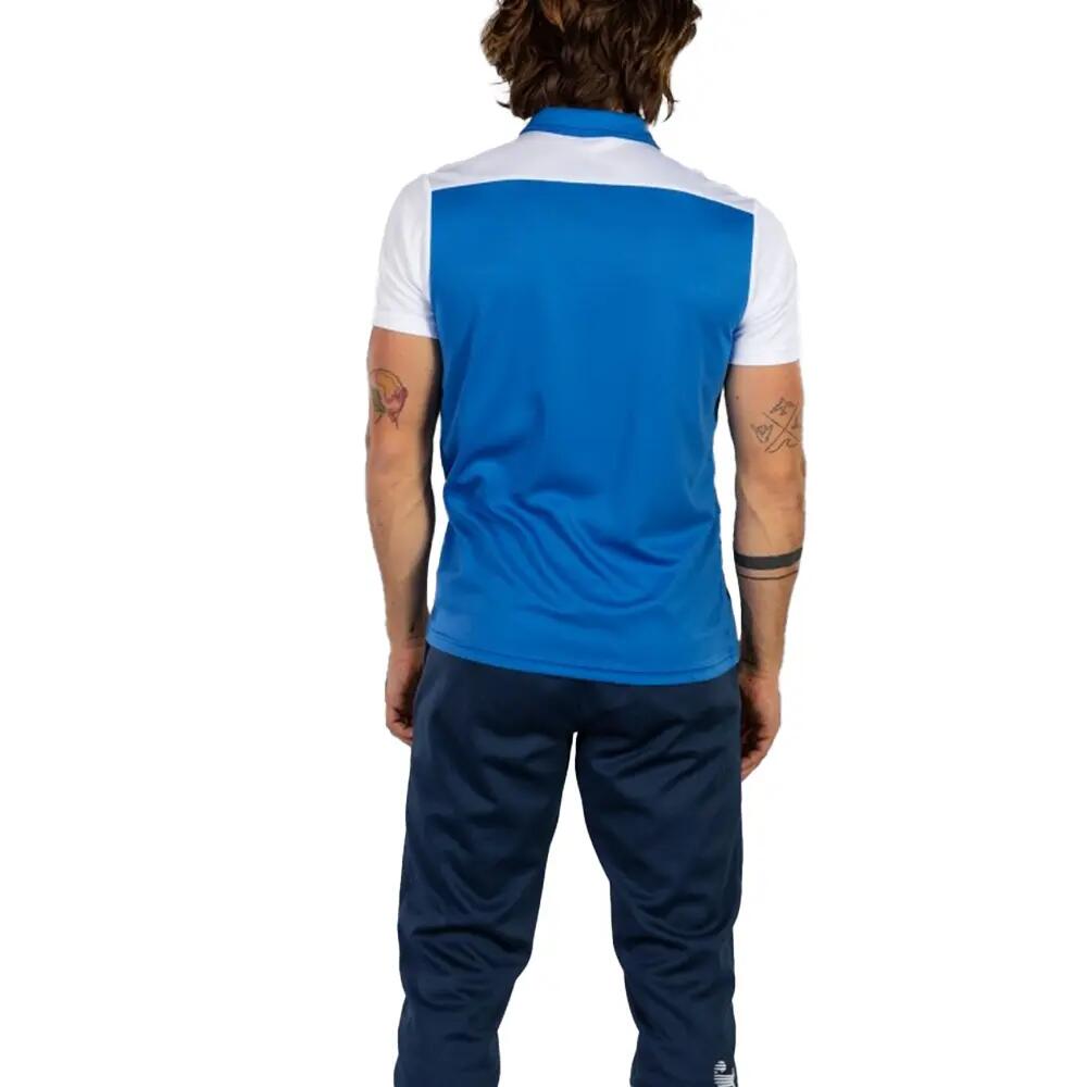 Polo Hobby II para Hombre Blanco, Azul 3/7