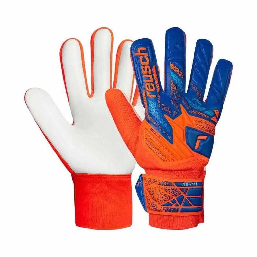 Gants De Gardien De But ATTRAKT STARTER SOLID Homme (Bleu / Orange) 4/5