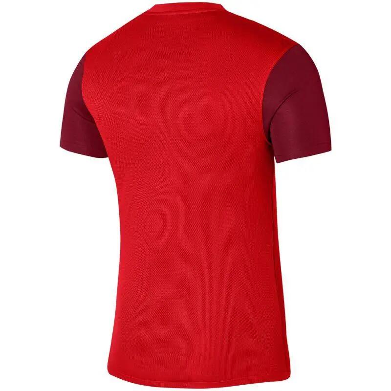 Heren Trophy V Neck Voetbal Tshirt (Rood) 6/6