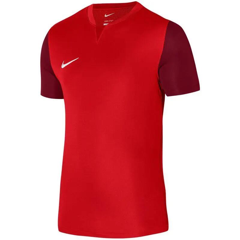 Heren Trophy V Neck Voetbal Tshirt (Rood) 2/6