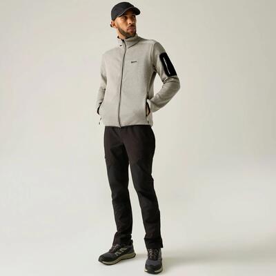 Heren newhill marl full zip fleecejack (maanstraal)
