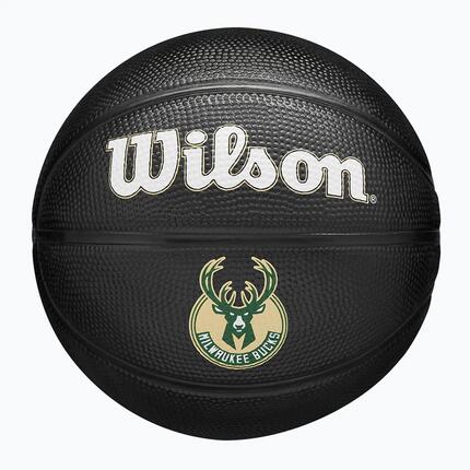 Mini Ballon De Basket Motif/style Milwaukee Bucks TEAM TRIBUTE Enfant (Noir)